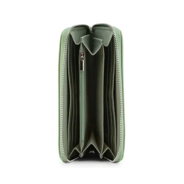 Portefeuille Carrera Jeans Sally vert sauge - intérieur ouvert